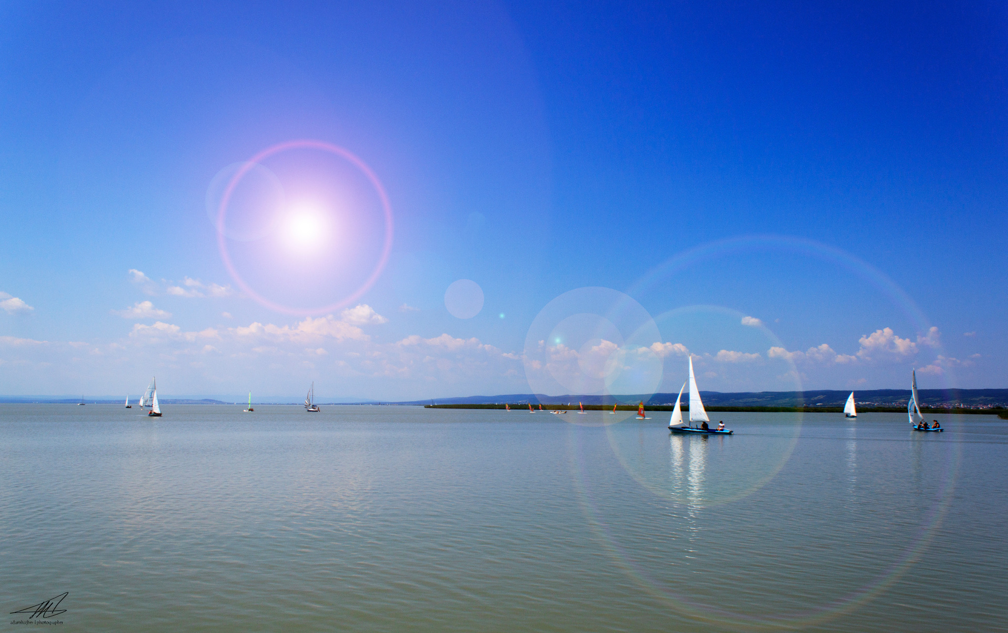 Sailing boats on water